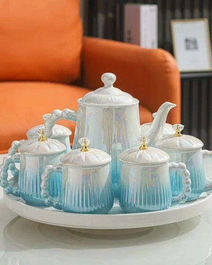 Sophisticated European Tea and Coffee Ceremony Set: Transform Your Tea Rituals with Timeless Charm