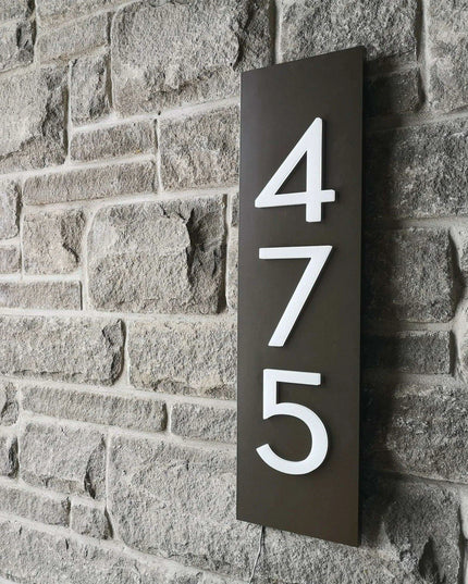 Customizable LED House Number Sign with Illuminated Address Display