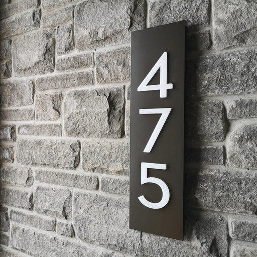Customizable LED House Number Sign with Illuminated Address Display