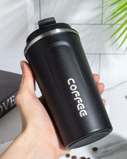 Smart Insulated Coffee Mug with LED Temperature Indicator - 380/510ml Stainless Steel Cup