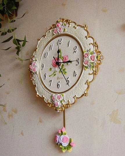 Elegant Minimalist Resin Wall Clock - Enhance Your Home with European Style