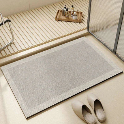 Chic Diatomite Bath Mat Set - Stylish Water-Absorbing Toilet Ensemble