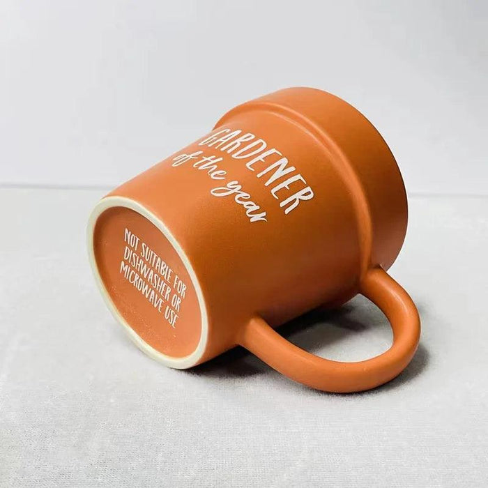 Garden Guardian Mug - Adorable Flower Pot Design with Shovel Spoon for Plant Lovers