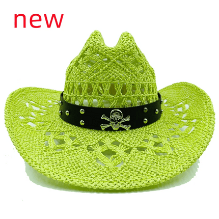 Vintage-Inspired Thick Straw Cowboy Hat