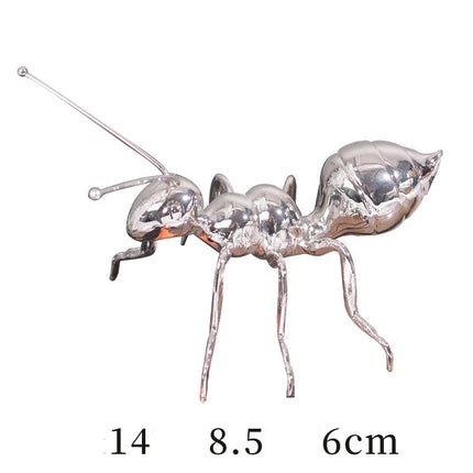 Metal Handicraft Artificial Insect Sculpture Ant Insect Ornament Metal