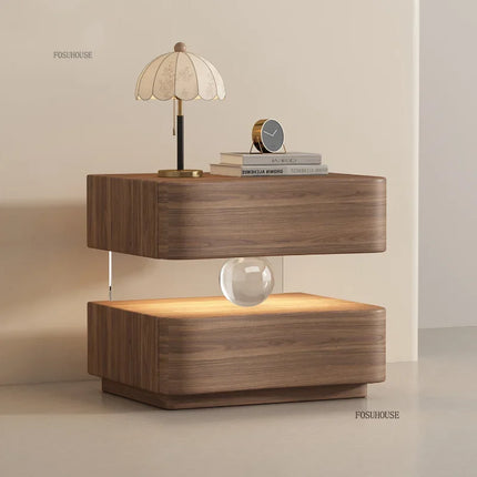 Italian Creative Design Luxury Bedside Table Solid Wood Cream Suspended Night Stand Modern Bedroom Furniture High End Cabinet italian-creative-design-luxury-bedside-table-solid-wood-cream-suspended-night-stand-modern-bedroom-furniture-high-end-cabinet