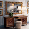 Treasure Home Vintage Carved Full Length Wall Mirror - Wooden Frame