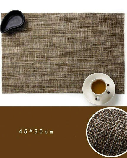 Elegant PVC Dining Table Placemats Set of 6 - Stylish Heat-Resistant Table Protection