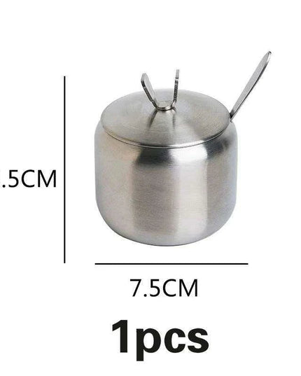 Sleek Stainless Steel Spice Organizer Set for a Contemporary Kitchen