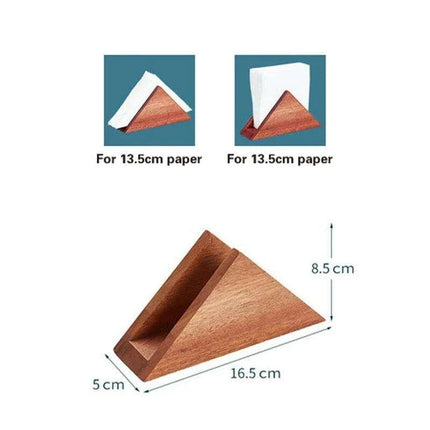 Sophisticated Wooden Tissue Holder Ensemble: Upgrade Your Dining Atmosphere