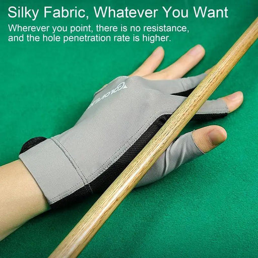 Customizable Fit Billiards Glove with Improved Airflow