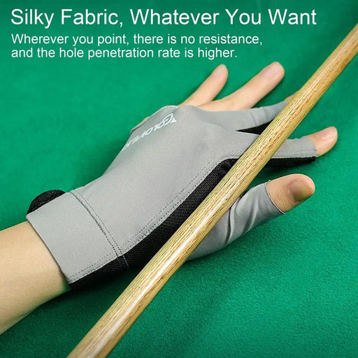 Billiard Pool Glove with Adjustable Wrist Strap for Smooth Hitting