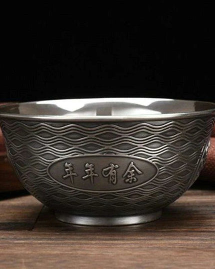 Luxury Handcrafted Sterling Silver Dining Bowl by Big Momofuku