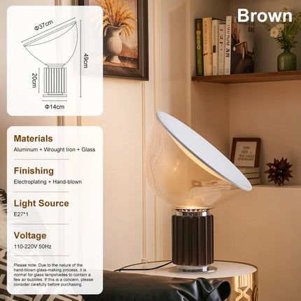 Taccia-Style LED Table Lamp – Sculptural Modern Lighting