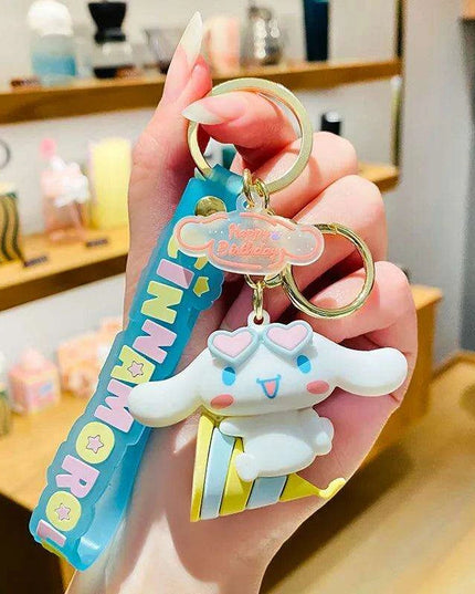 Cinnamoroll Character Keychain - Whimsical Bag and Key Charm for a Playful Touch