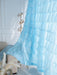 Chic Ruffled Blue Cupcake Layer Semi-Blackout Curtains for Stylish Living Spaces and Girls' Bedrooms