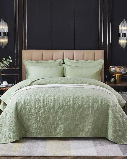 Luxurious Solid Stitch Bedding Ensemble with Pillowcases and Plush Sheets