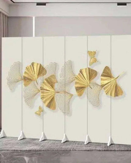 Versatile Mobile Folding Chinese Partition Screen for Hotels and Offices - Dual-Sided Conference Divider