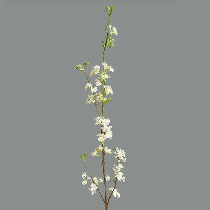 Chic White Faux Hoary Willow Blooms - Ideal for Home and Wedding Styling