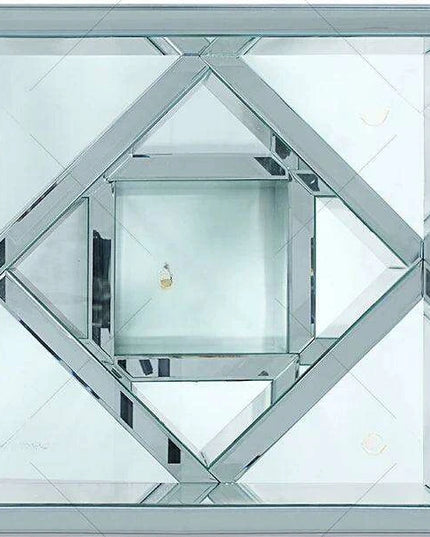 Glamorous Broken Diamond Mirror Coffee Table for Modern Living Rooms