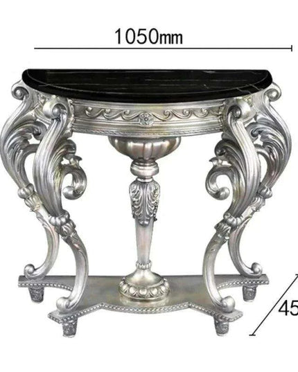 Vintage European Elegance Console Table with Intricate Carvings - Timeless Style & Practical Design