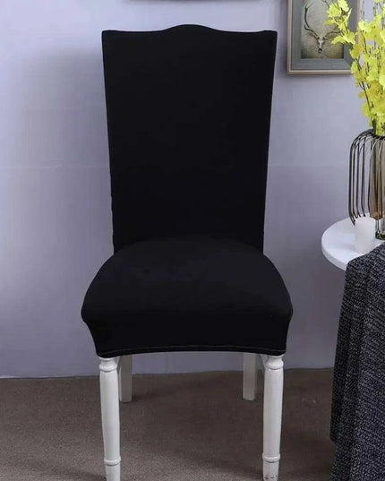 Elegant Nordic Dark Blue Stretch Chair Cover - Premium Spandex/Polyester for Events and Banquets