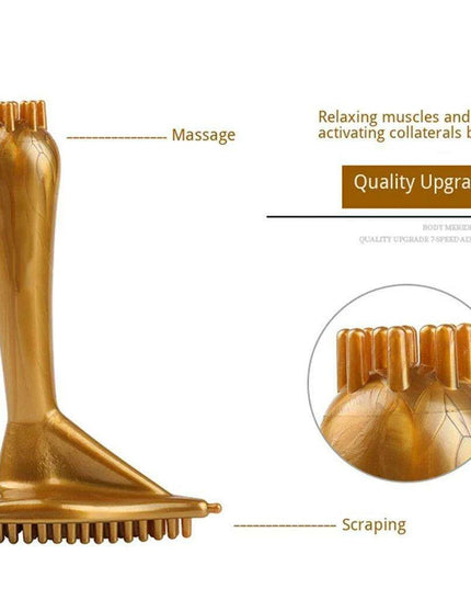 Meridian Rejuvenation Gua Sha Massage Set with Luxurious Body Brush