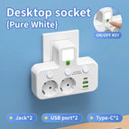 White - 2 USB Ports