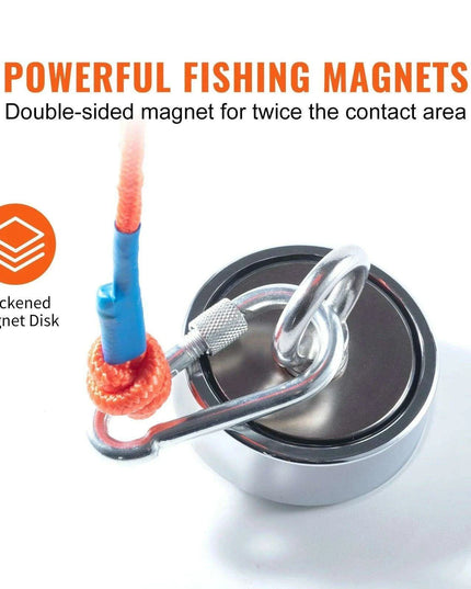 Revolutionary Double-Sided Magnet Fishing Kit with 1200lbs Capacity