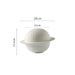 Artisanal Ceramic Bowl Set with Rock Texture Lid