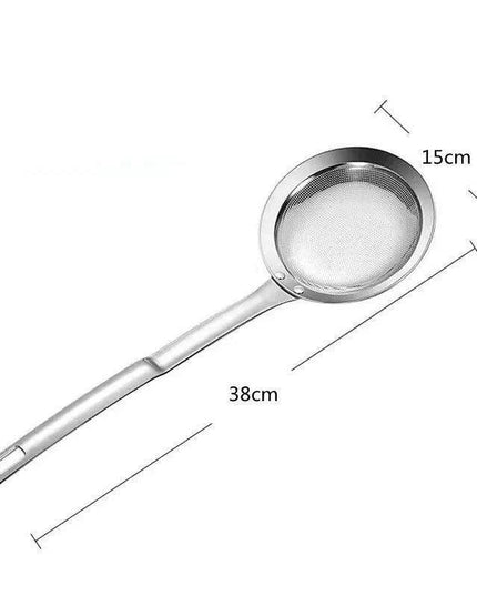 Precision Stainless Steel Skimmer Spoon for Effortless Cooking and Filtration
