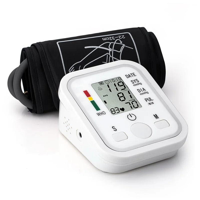 Digital Arm Blood Pressure Monitor with LCD Display and Voice Function