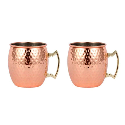 Premium Copper-Plated Moscow Mule Mugs Set - Perfect for Entertaining and Celebrations