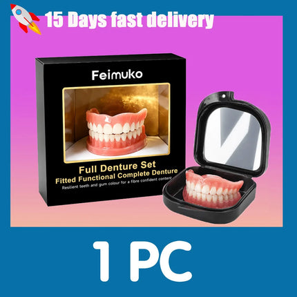 2026 Fresh Release Soft Silicone Upper & Lower Dentures, All-Day Comfort Teeth, Suitable for Seniors & Adults 2026-fresh-release-soft-silicone-upper-lower-dentures-all-day-comfort-teeth-suitable-for-seniors-adults
