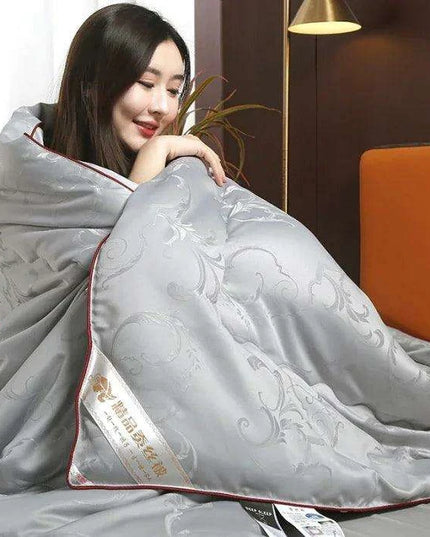 Handmade Silk Quilt with Japanese Style