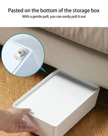 Set of 4 Adhesive 360° Swivel Casters for Effortless Movement of Bins and Cans