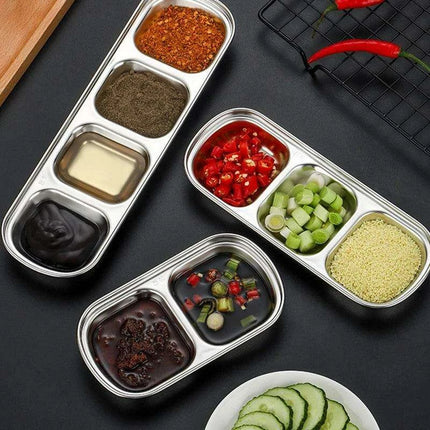 Elegant Stainless Steel Condiment Serving Set for Entertaining and BBQ Gatherings