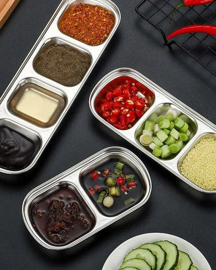 Elegant Stainless Steel Condiment Serving Set for Entertaining and BBQ Gatherings