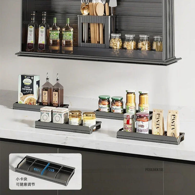 Electric Voice-Controlled Vertical Kitchen Cabinet Lifting Rack — 10 Width Options