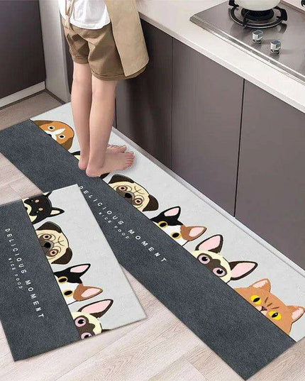 Charming Absorbent Kitchen Rug - Stylish Non-Slip Mat for Safe Living Spaces