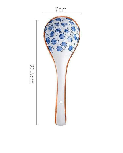 Stylish Ergonomic Japanese Ceramic Soup Spoon - Essential for Every Kitchen