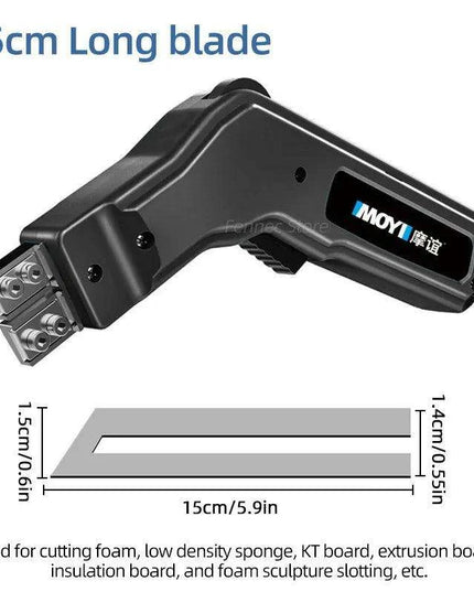 Adjustable Temperature Electric Fabric and Foam Cutter with Universal Plug Compatibility