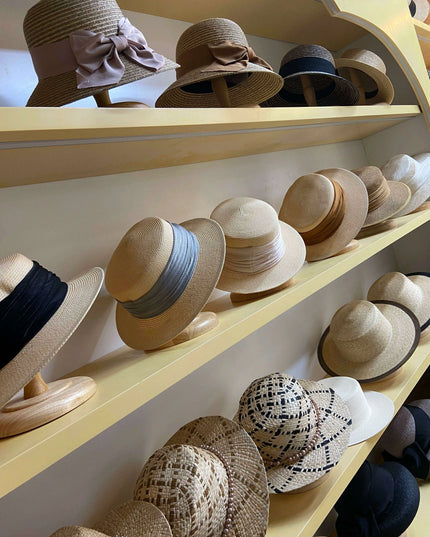 Chic Adjustable Wide Brim Straw Hat for Women - Stylish Sun Protection Beach Accessory Available in 50 Colors