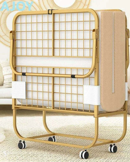 Luxurious Gold Folding Memory Foam Rollaway Bed for Adults