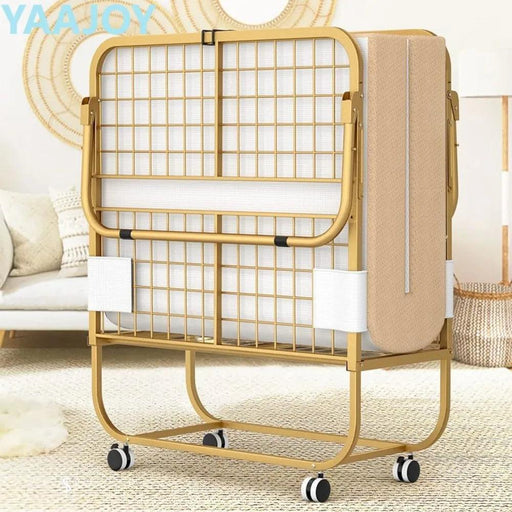 Luxurious Gold Folding Memory Foam Rollaway Bed for Adults