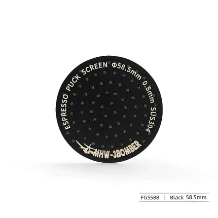 Stainless Steel Double-Layer Espresso Puck Screen for Optimal Coffee Extraction - Compatible with 51/53/58.5mm Portafilters
