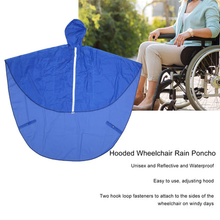 Waterproof Wheelchair Rain Cover Unisex Hooded Reflective Rain Poncho Raincoat for Elderly Daily Outdoor Travel In Rainy Weather waterproof-wheelchair-rain-cover-unisex-hooded-reflective-rain-poncho-raincoat-for-elderly-daily-outdoor-travel-in-rainy-weather