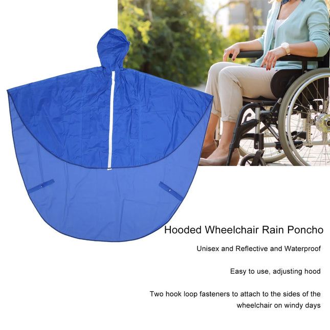 Waterproof Wheelchair Rain Cover Unisex Hooded Reflective Rain Poncho Raincoat for Elderly Daily Outdoor Travel In Rainy Weather waterproof-wheelchair-rain-cover-unisex-hooded-reflective-rain-poncho-raincoat-for-elderly-daily-outdoor-travel-in-rainy-weather