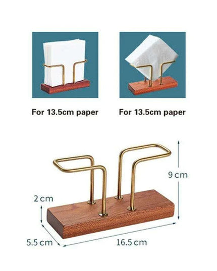 Sophisticated Wooden Tissue Holder Ensemble: Upgrade Your Dining Atmosphere