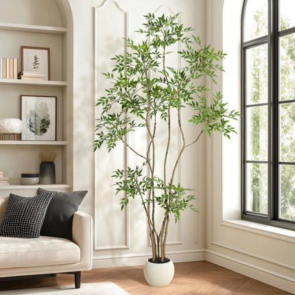 Artificial Nandina Tree in Decorative Planter – 150–210 cm
